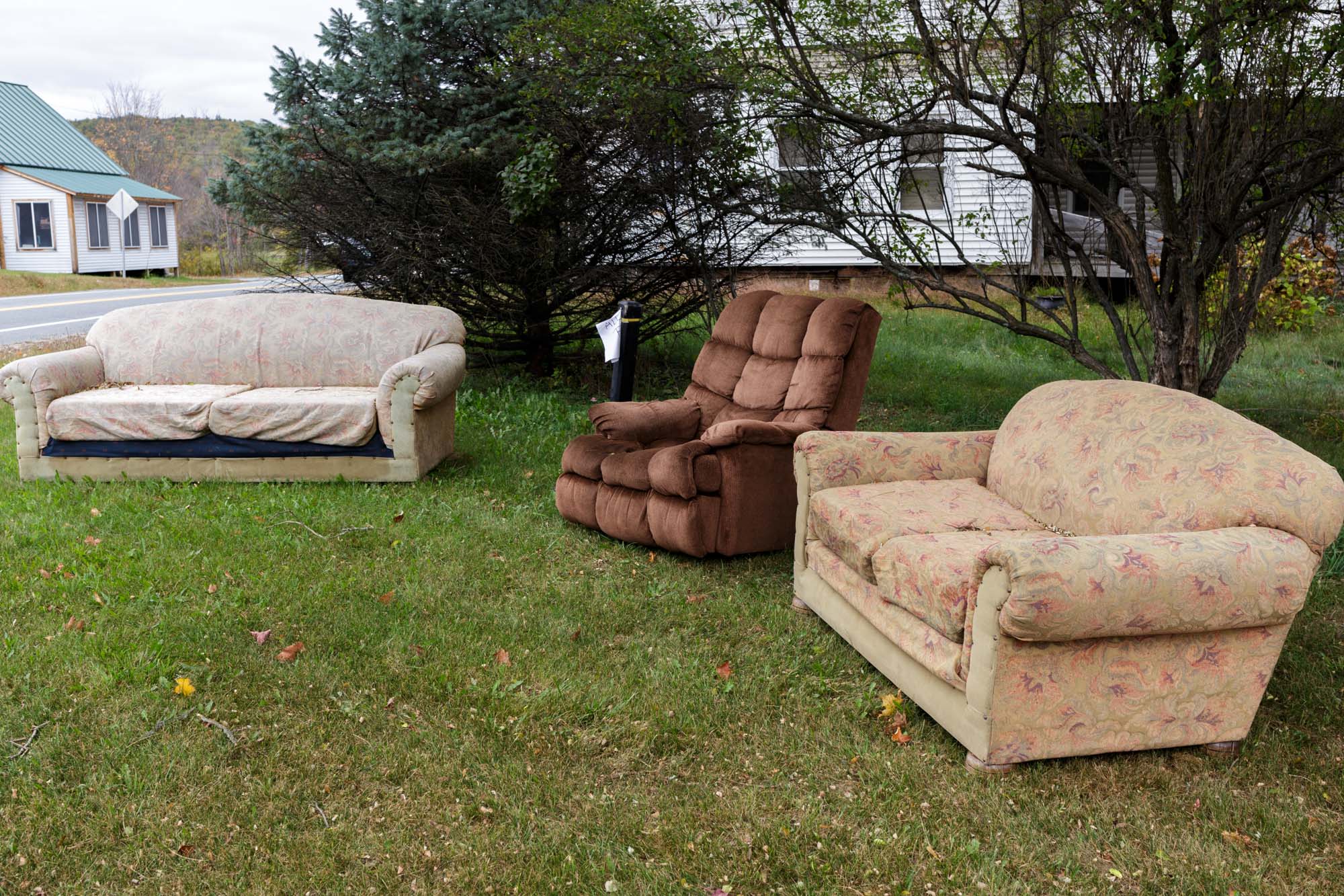 Furniture on Lawn