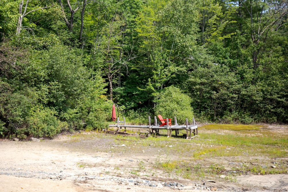 Dock on Drained Lake